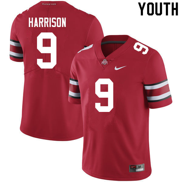 Youth #9 Zach Harrison Ohio State Buckeyes College Football Jerseys Sale-Scarlet